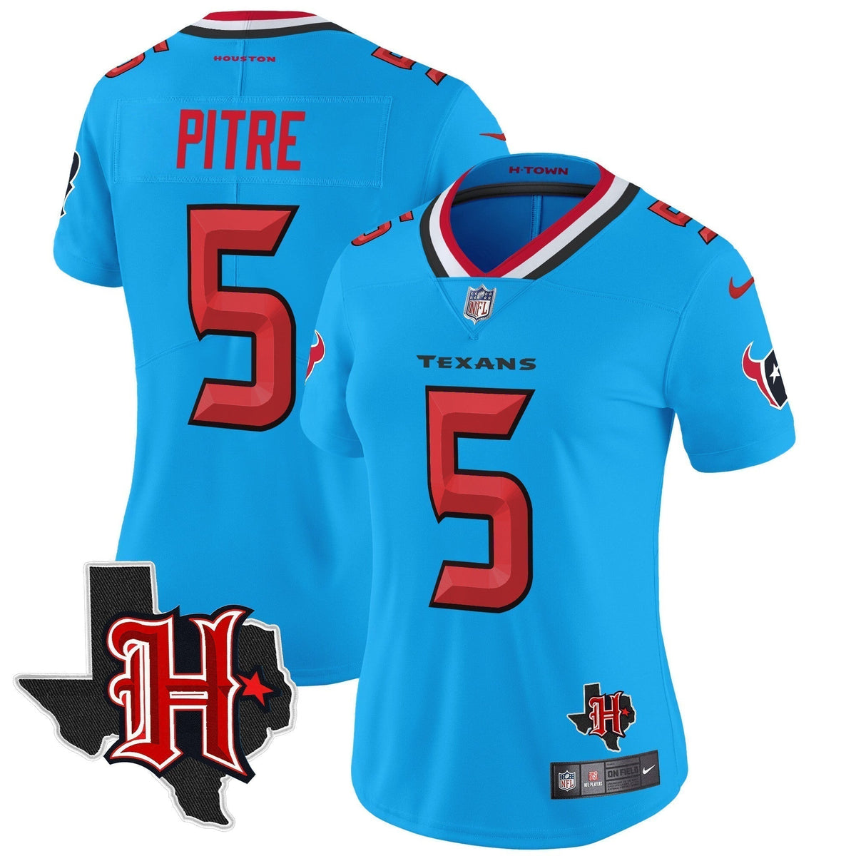 Women's HOU 2024 Texas Patch Vapor Limited Jersey V5 - Stitched