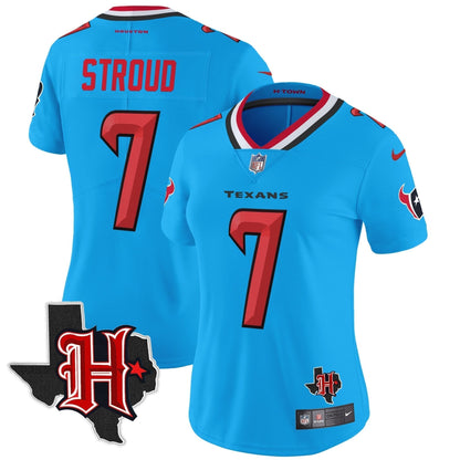 Women's HOU 2024 Texas Patch Vapor Limited Jersey V5 - Stitched