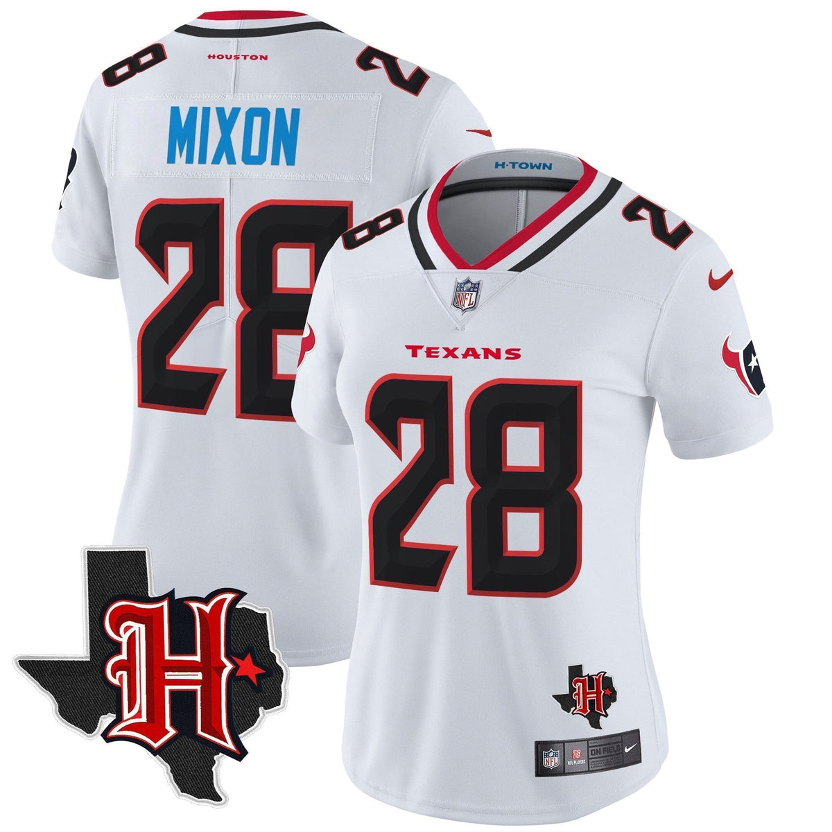 Women's HOU 2024 Texas Patch Vapor Limited Jersey V5 - Stitched