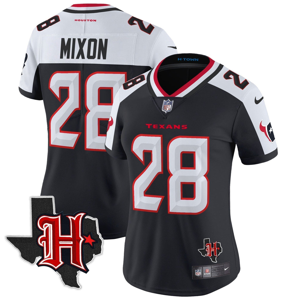 Women's HOU 2024 Texas Patch Vapor Limited Jersey V5 - Stitched