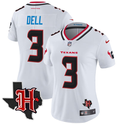 Women's HOU 2024 Texas Patch Vapor Limited Jersey V5 - Stitched