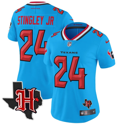 Women's HOU 2024 Texas Patch Vapor Limited Jersey V5 - Stitched