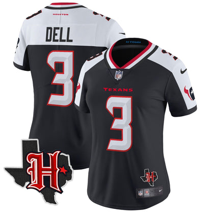 Women's HOU 2024 Texas Patch Vapor Limited Jersey V5 - Stitched