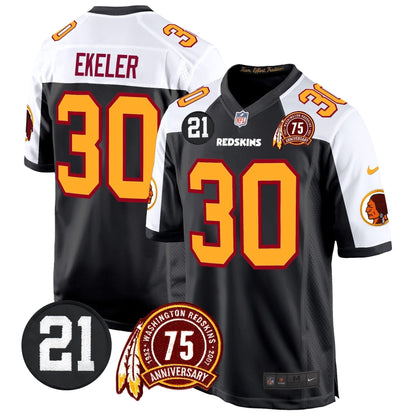 WR 75th & Sean Taylor Patch Game Jersey - Stitched