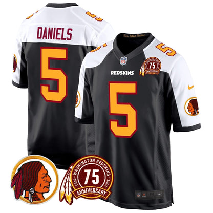 WR 75th Patch Throwback Game Jersey - Stitched