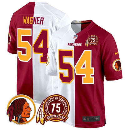 WR 75th Patch Throwback Game Jersey - Stitched