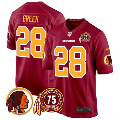 WR 75th Patch Throwback Game Jersey - Stitched