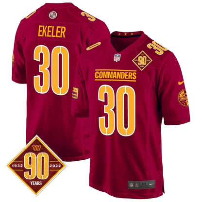 WAS 90th Anniversary Patch Game Jersey - Stitched