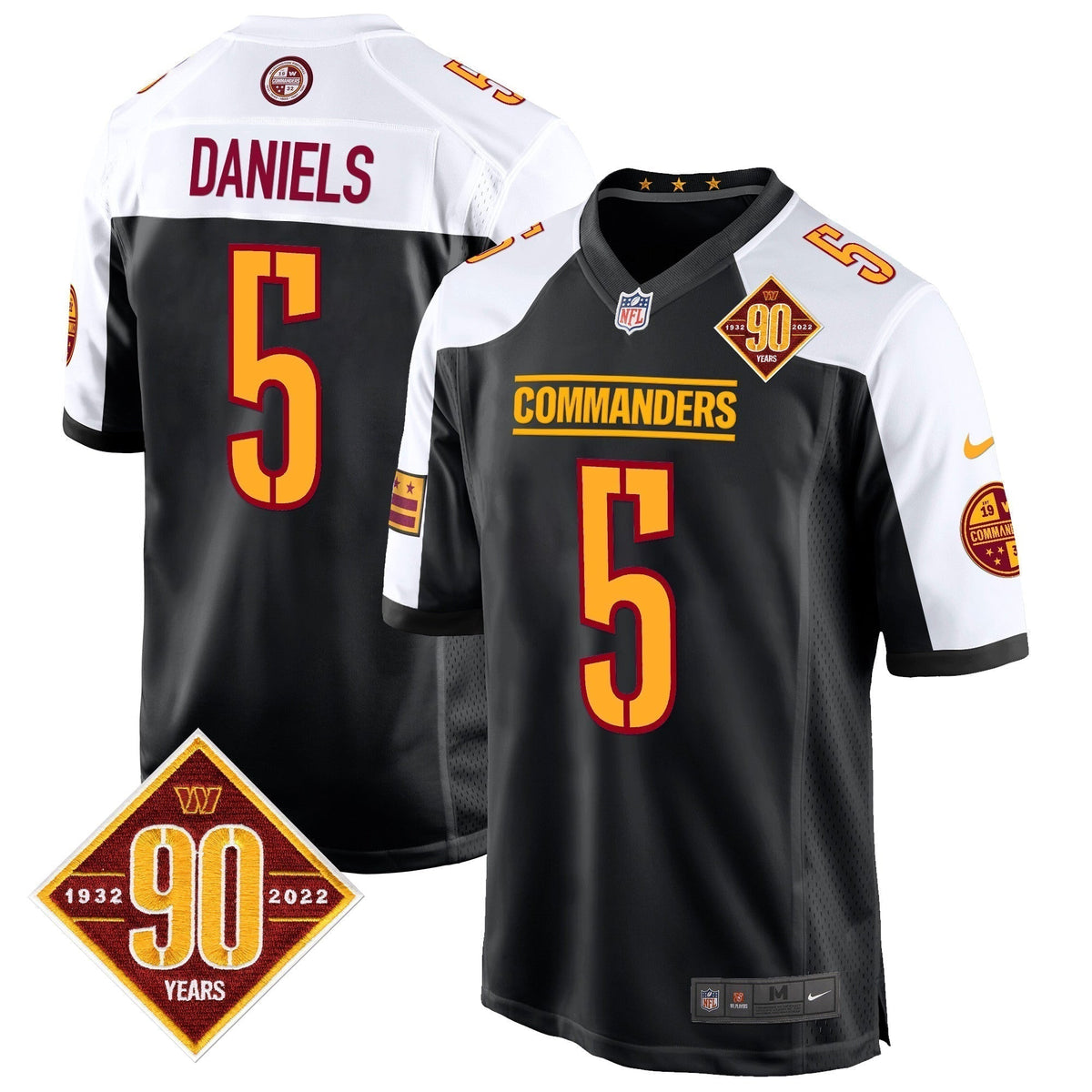 WAS 90th Anniversary Patch Game Jersey - Stitched