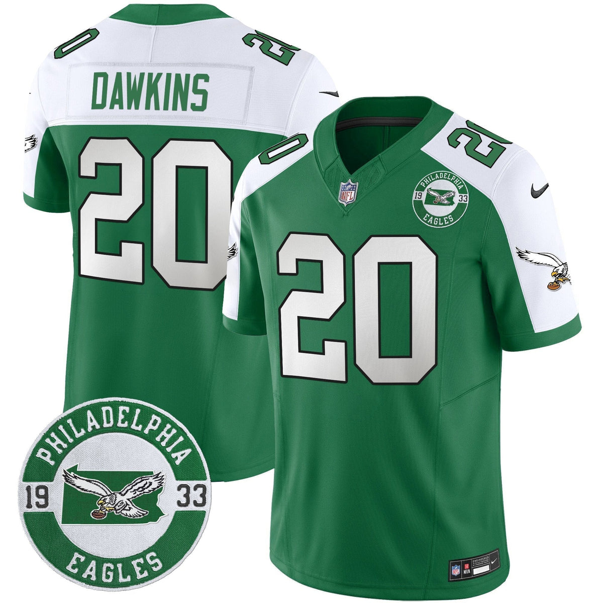 PHI 2025 Throwback Vapor Limited Jersey - Est. 1933 Patch - Stitched