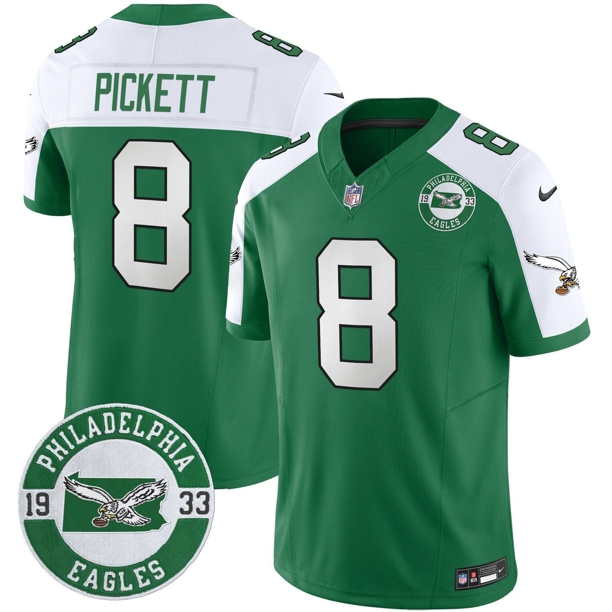 PHI 2025 Throwback Vapor Limited Jersey - Est. 1933 Patch - Stitched