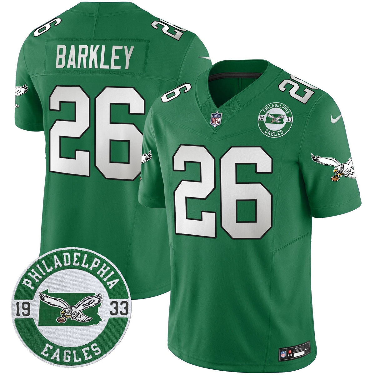 PHI 2025 Throwback Vapor Limited Jersey - Est. 1933 Patch - Stitched