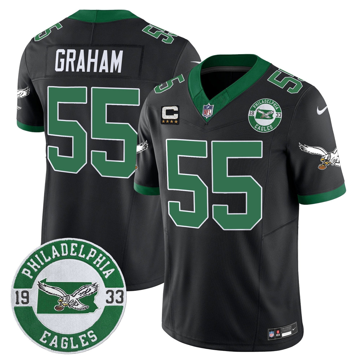 PHI 2025 Throwback Vapor Limited Jersey - Est. 1933 Patch - Stitched