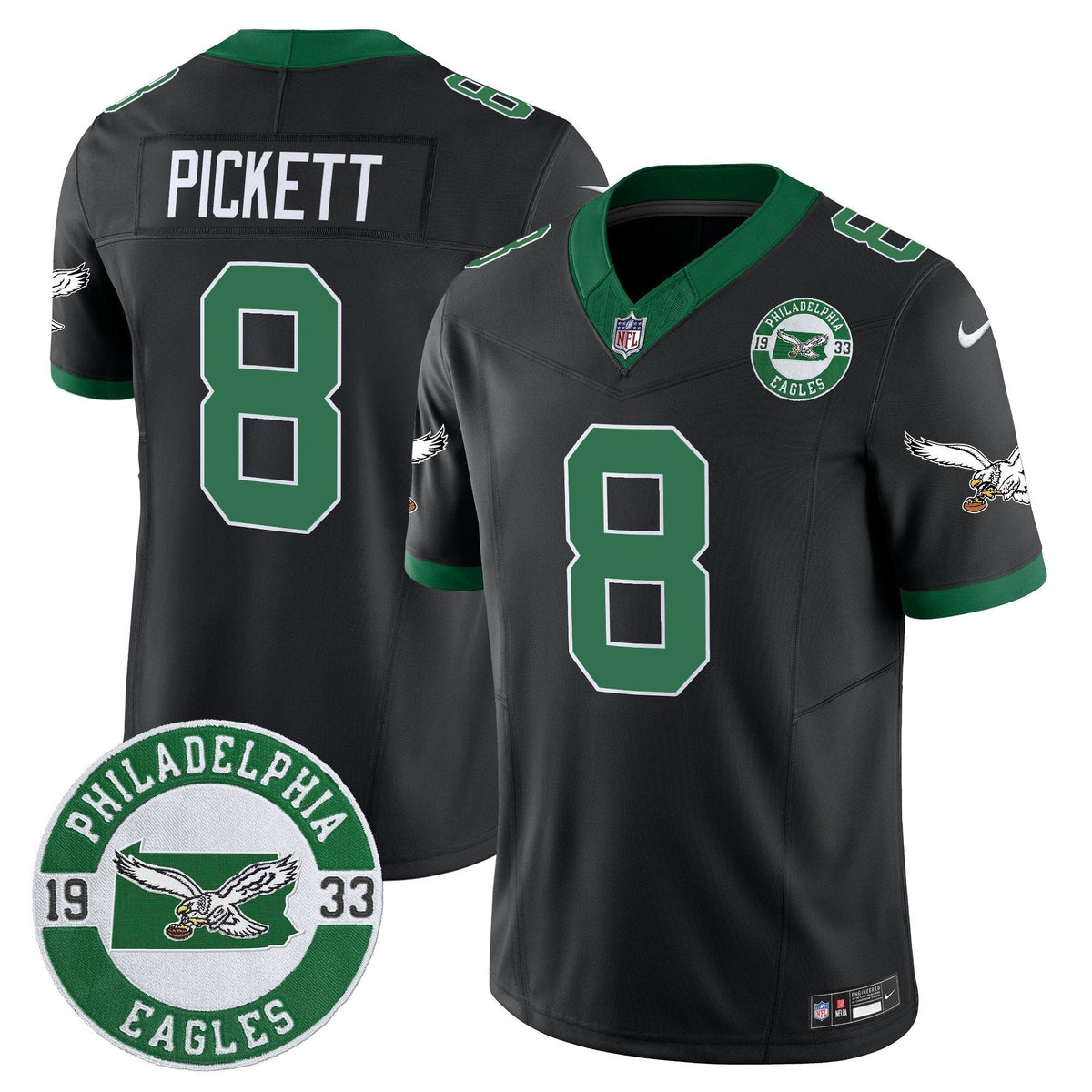 PHI 2025 Throwback Vapor Limited Jersey - Est. 1933 Patch - Stitched