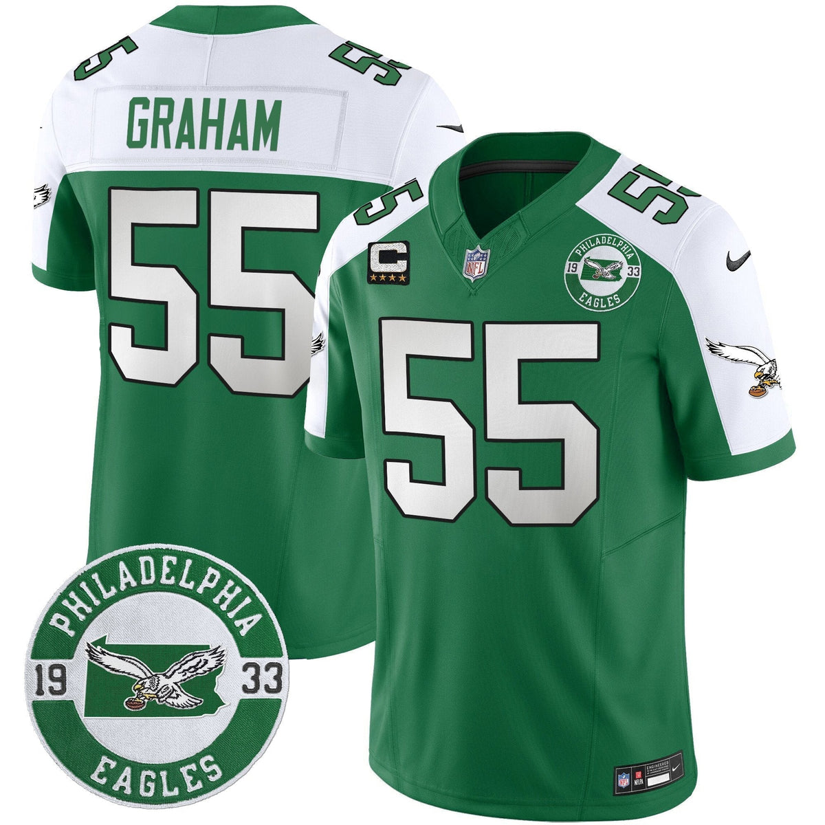 PHI 2025 Throwback Vapor Limited Jersey - Est. 1933 Patch - Stitched