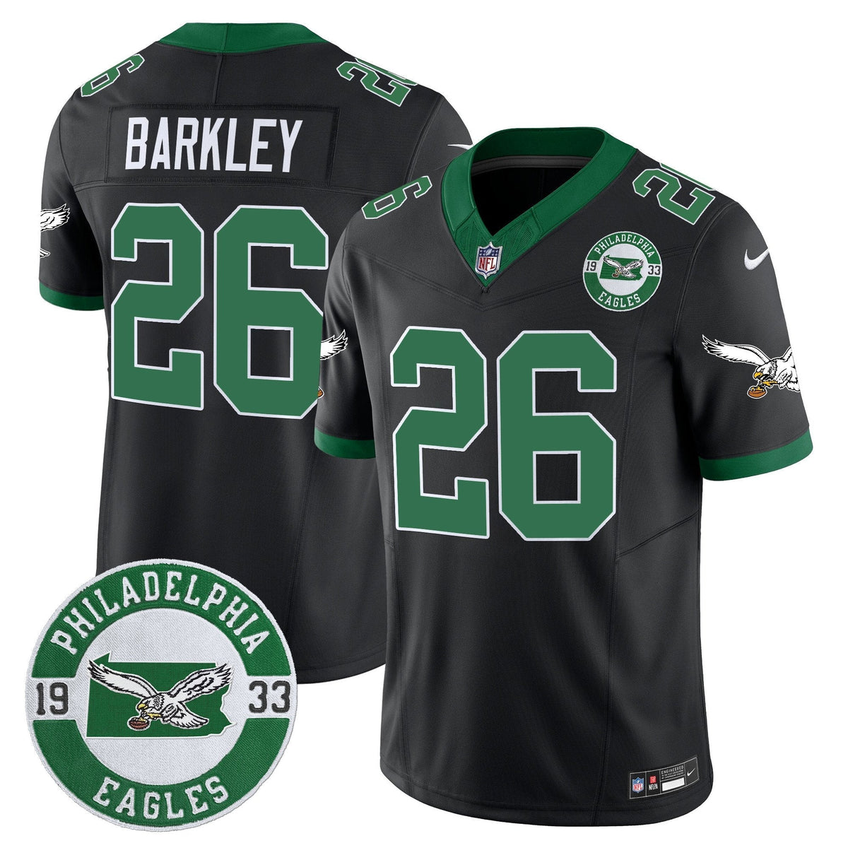 PHI 2025 Throwback Vapor Limited Jersey - Est. 1933 Patch - Stitched