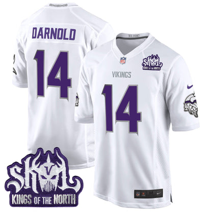 MIN 2024 Winter Warrior Skol Patch Game Jersey - Stitched