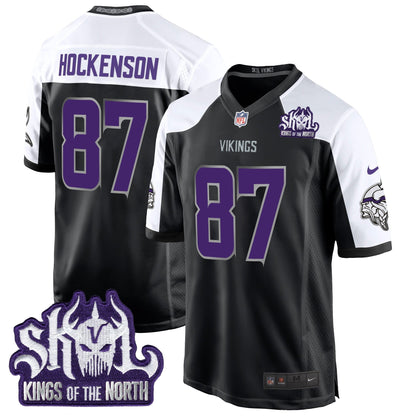 MIN 2024 Winter Warrior Skol Patch Game Jersey - Stitched