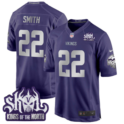 MIN 2024 Winter Warrior Skol Patch Game Jersey - Stitched