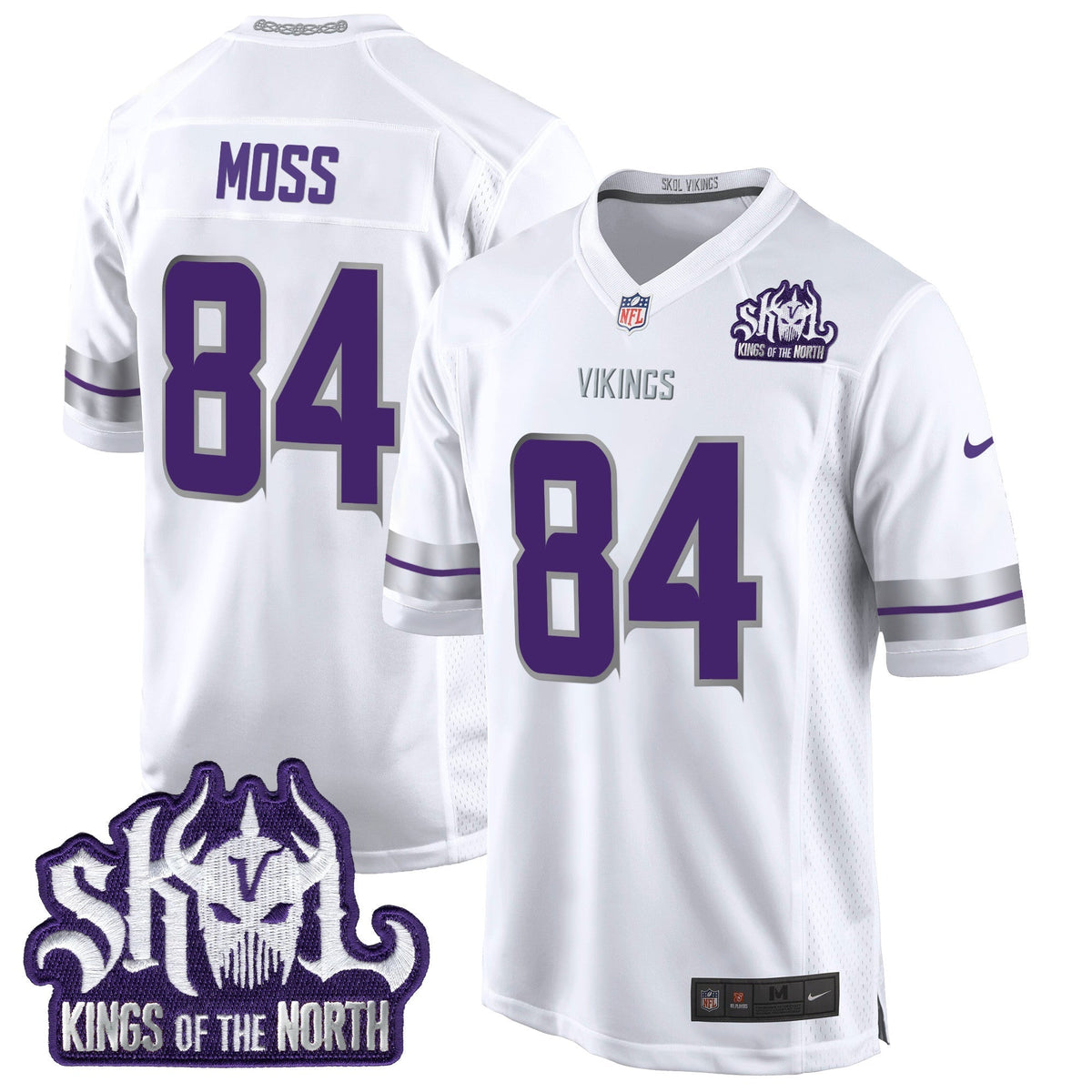 MIN 2024 Winter Warrior Skol Patch Game Jersey - Stitched