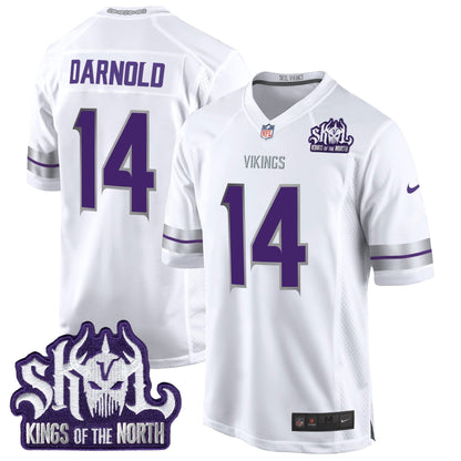 MIN 2024 Winter Warrior Skol Patch Game Jersey - Stitched