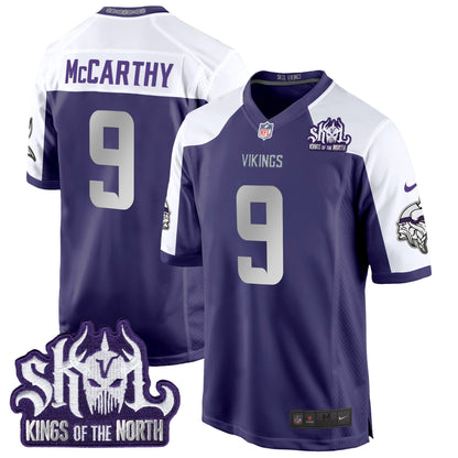 MIN 2024 Winter Warrior Skol Patch Game Jersey - Stitched