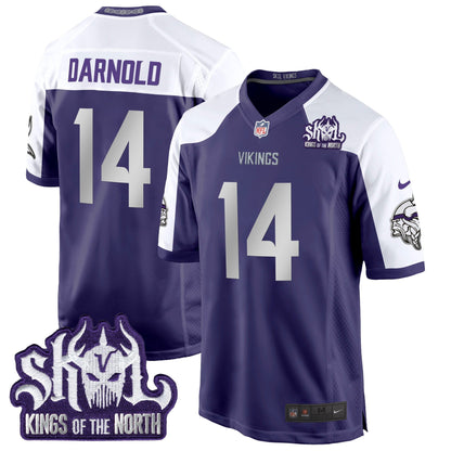 MIN 2024 Winter Warrior Skol Patch Game Jersey - Stitched