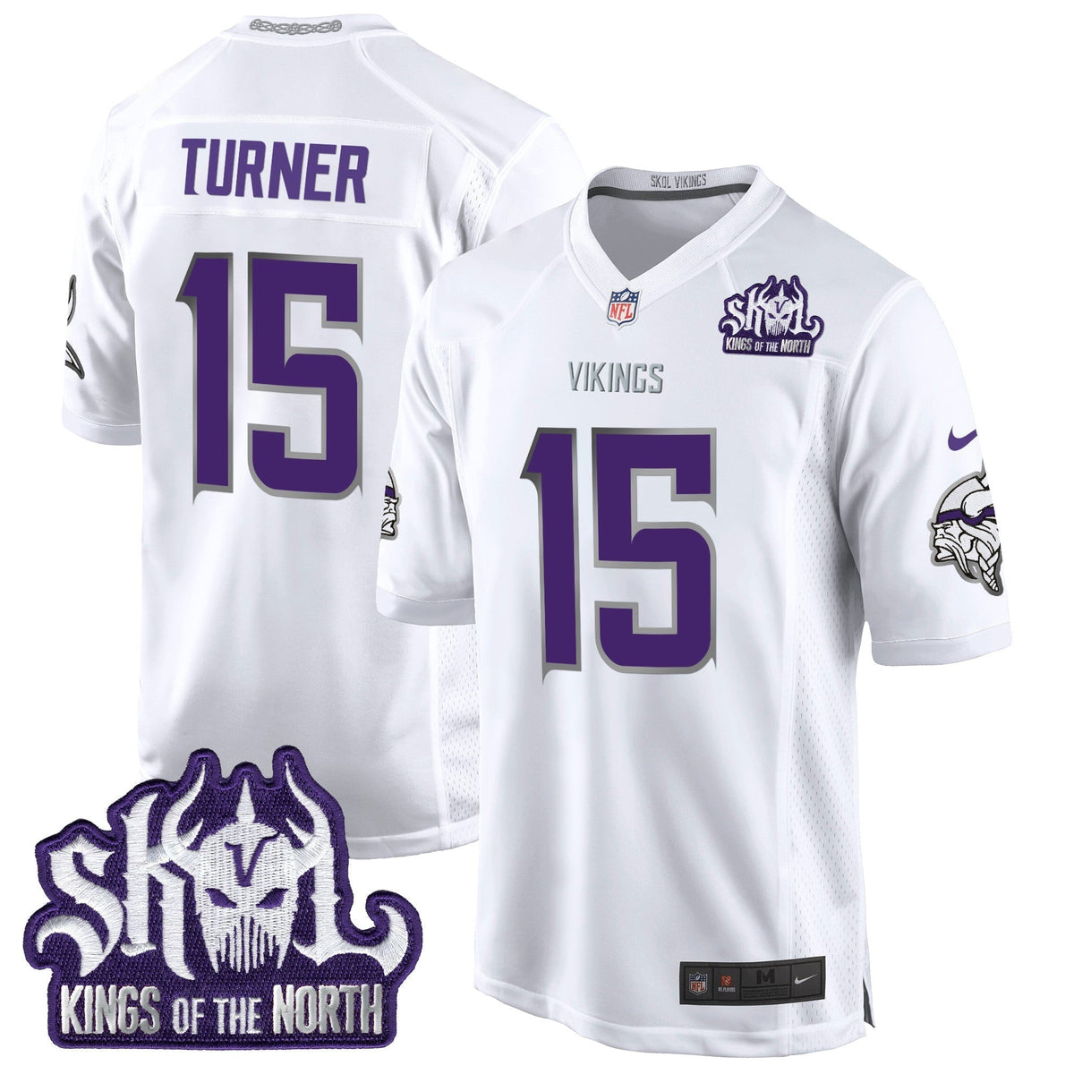 MIN 2024 Winter Warrior Skol Patch Game Jersey - Stitched