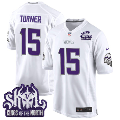 MIN 2024 Winter Warrior Skol Patch Game Jersey - Stitched