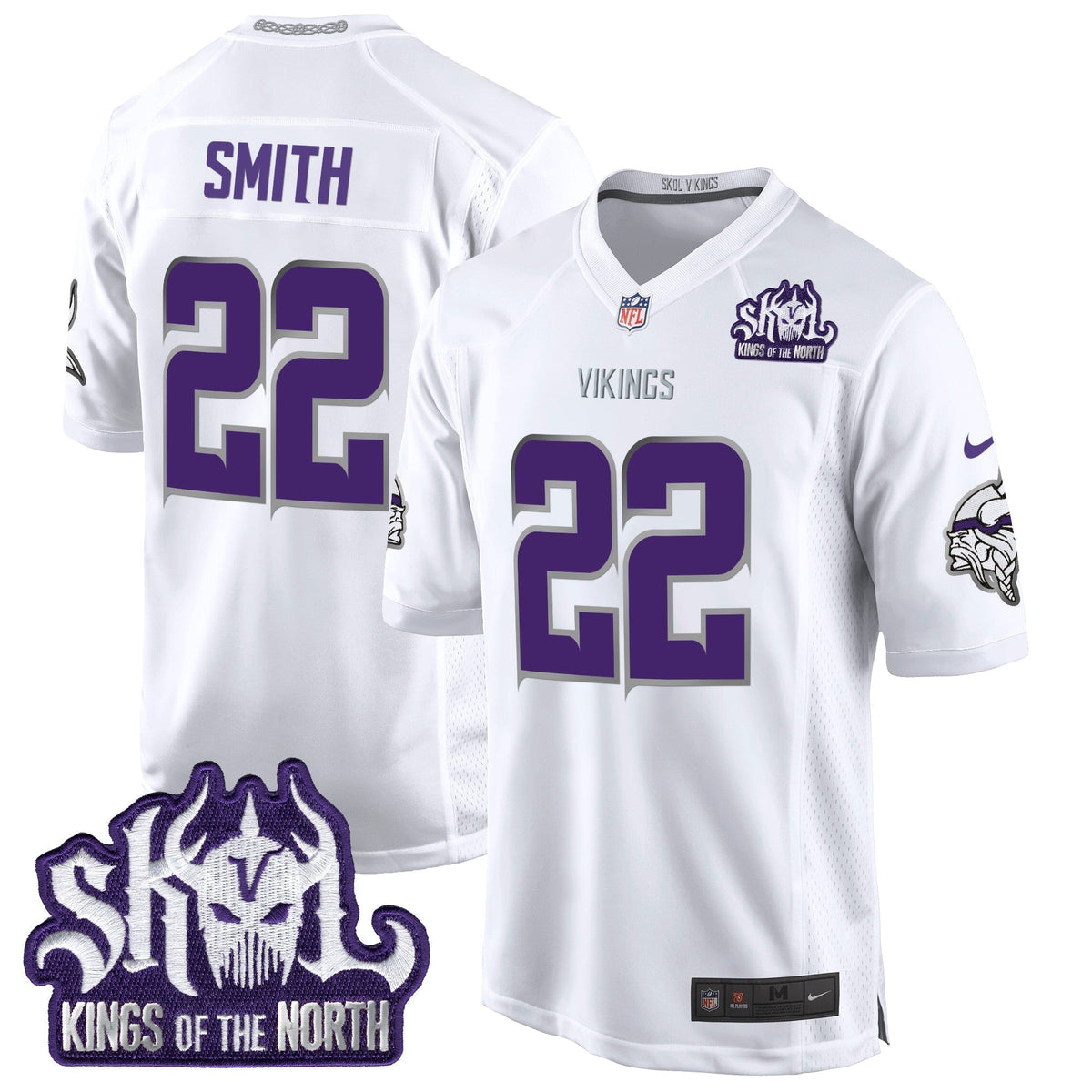 MIN 2024 Winter Warrior Skol Patch Game Jersey - Stitched