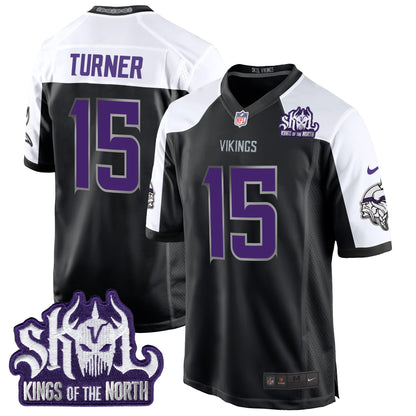 MIN 2024 Winter Warrior Skol Patch Game Jersey - Stitched