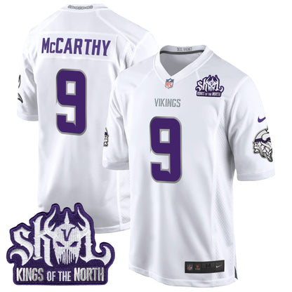 MIN 2024 Winter Warrior Skol Patch Game Jersey - Stitched