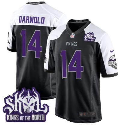 MIN 2024 Winter Warrior Skol Patch Game Jersey - Stitched