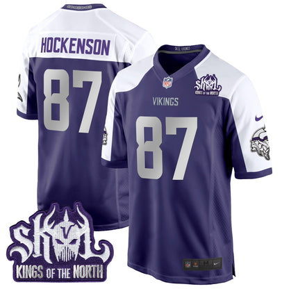 MIN 2024 Winter Warrior Skol Patch Game Jersey - Stitched