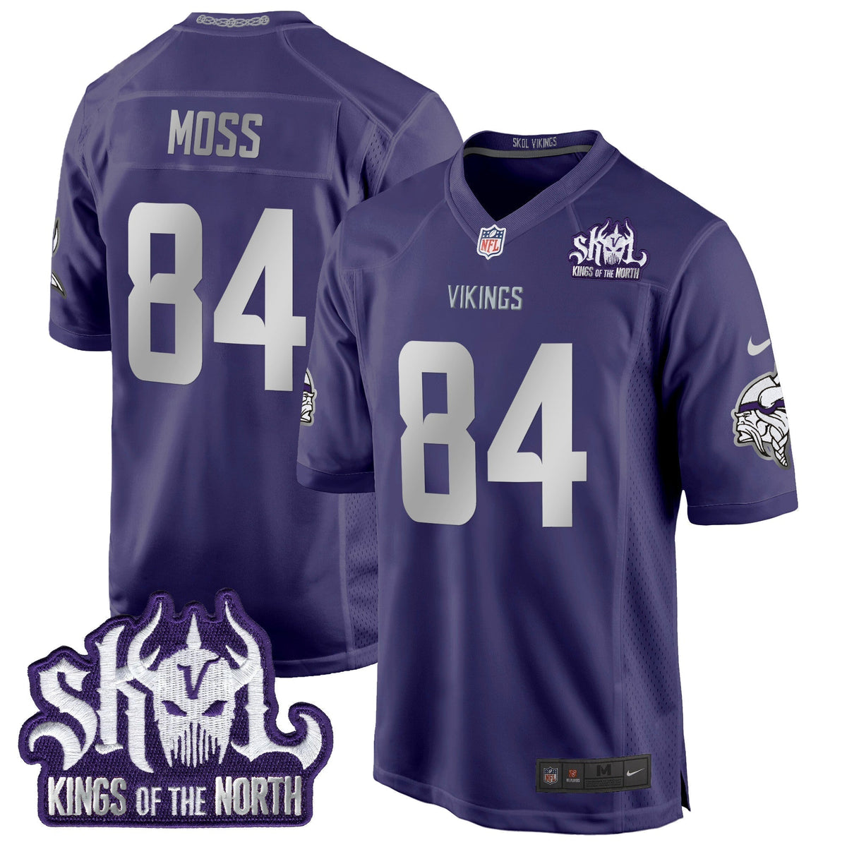 MIN 2024 Winter Warrior Skol Patch Game Jersey - Stitched