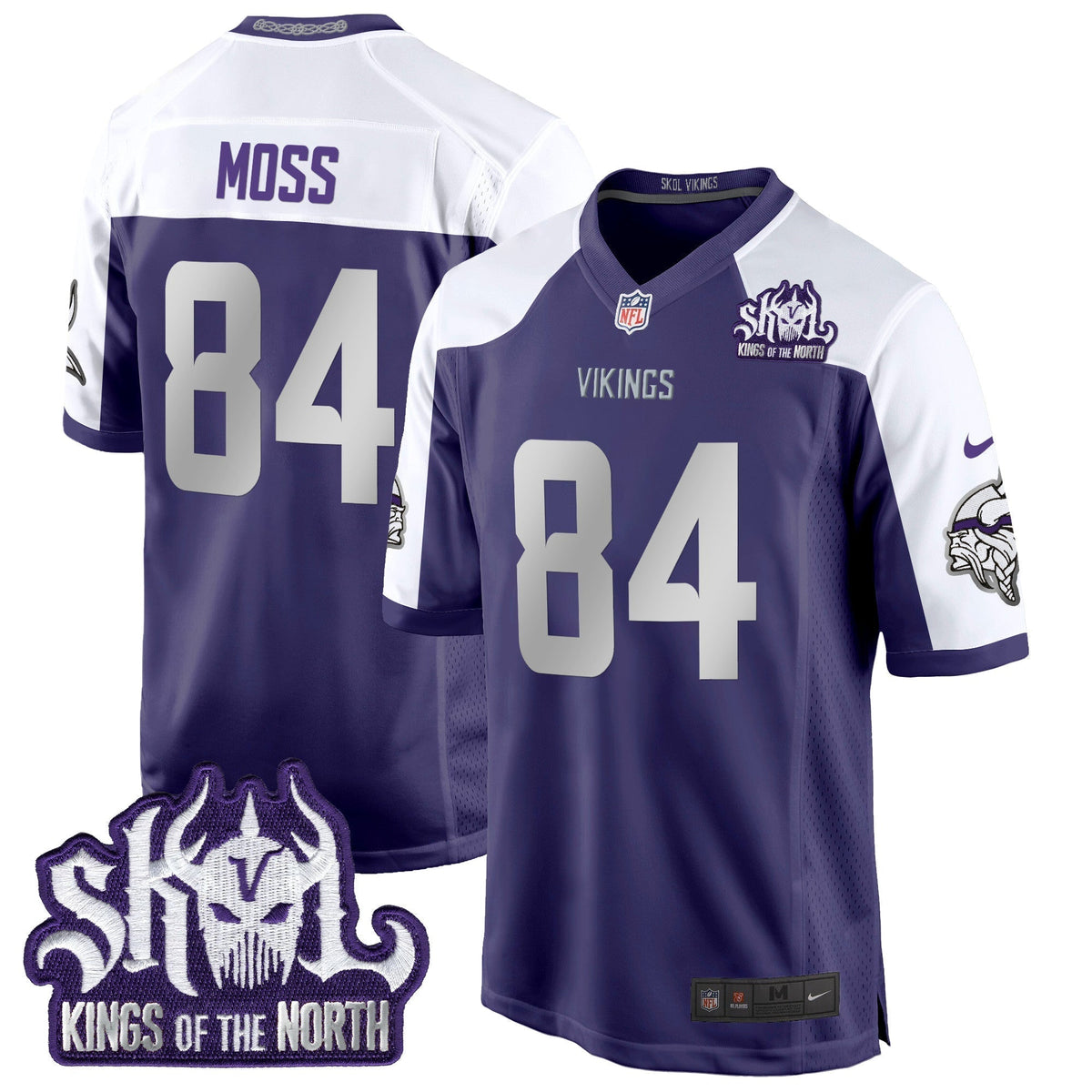 MIN 2024 Winter Warrior Skol Patch Game Jersey - Stitched
