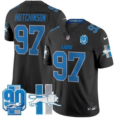 Detroit Lion 1946 Throwback Vapor Limited Jersey - Stitched