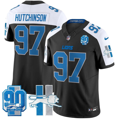 Detroit Lion 1946 Throwback Vapor Limited Jersey - Stitched