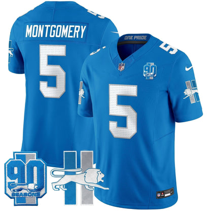 Detroit Lion 1946 Throwback Vapor Limited Jersey - Stitched