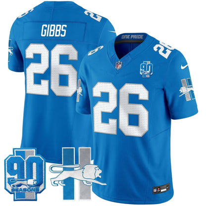 Detroit Lion 1946 Throwback Vapor Limited Jersey - Stitched