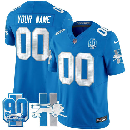 Detroit Lion 1946 Throwback Vapor Limited Custom Jersey - Stitched