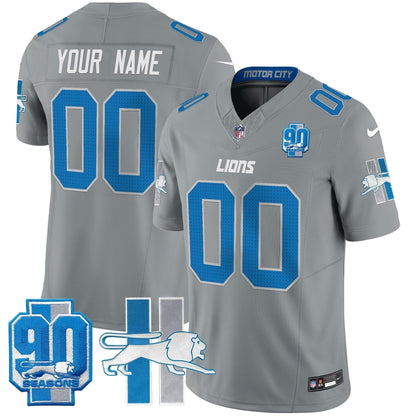 Detroit Lion 1946 Throwback Vapor Limited Custom Jersey - Stitched