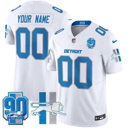 Detroit Lion 1946 Throwback Vapor Limited Custom Jersey - Stitched