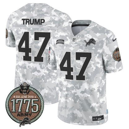 DET 2024 Salute to Service Establishment Year Patch Vapor Limited Jersey - Stitched
