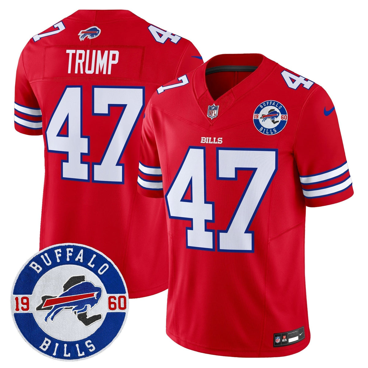Men's Buffalo Bills 2024 Vapor Limited Jersey - Est. 1960 Patch - All Stitched