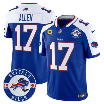 Men's Buffalo Bills 2024 Vapor Limited Jersey - Est. 1960 Patch - All Stitched
