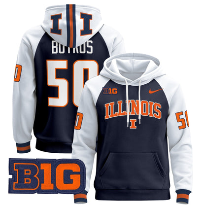 Men's Illinois Fighting Illini 2025 Pullover Hoodie V2 - All Stitched