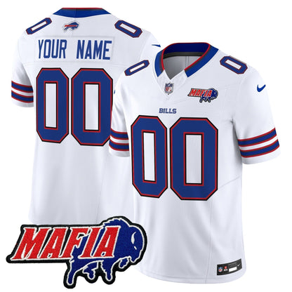 BUF 2024 Bills Mafia Patch Vapor Limited Custom Jersey - Stitched