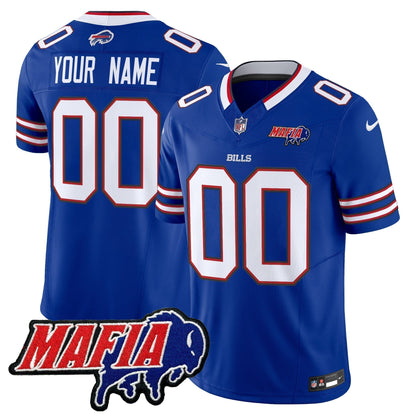 BUF 2024 Bills Mafia Patch Vapor Limited Custom Jersey - Stitched