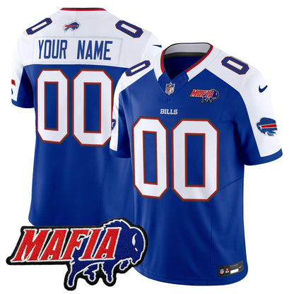 BUF 2024 Bills Mafia Patch Vapor Limited Custom Jersey - Stitched